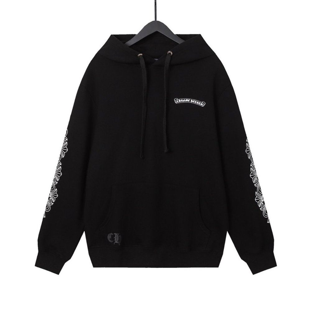Chrome Hearts Purple Treasure Sword Monogram Print Hoodie